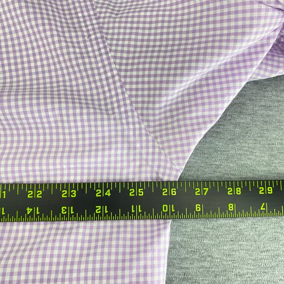 Ralph‎ Lauren Blake Shirt Large Purple Check Cotton Short Sleeve - Picture 6 of 6